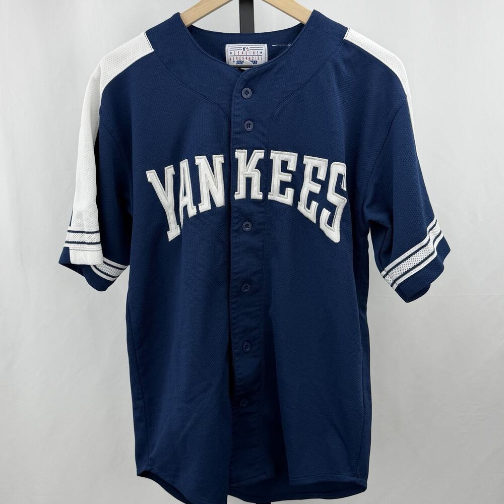 Starter Yankees Derek Jeter #2 Jersey M MLB Genuine Merchandise 90s Korea Vtg
